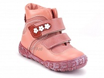 208-307,46,236,19 Тотто (Totto), ботинки демисезонние детские профилактические, байка, кожа, розовый, красный в Москве
