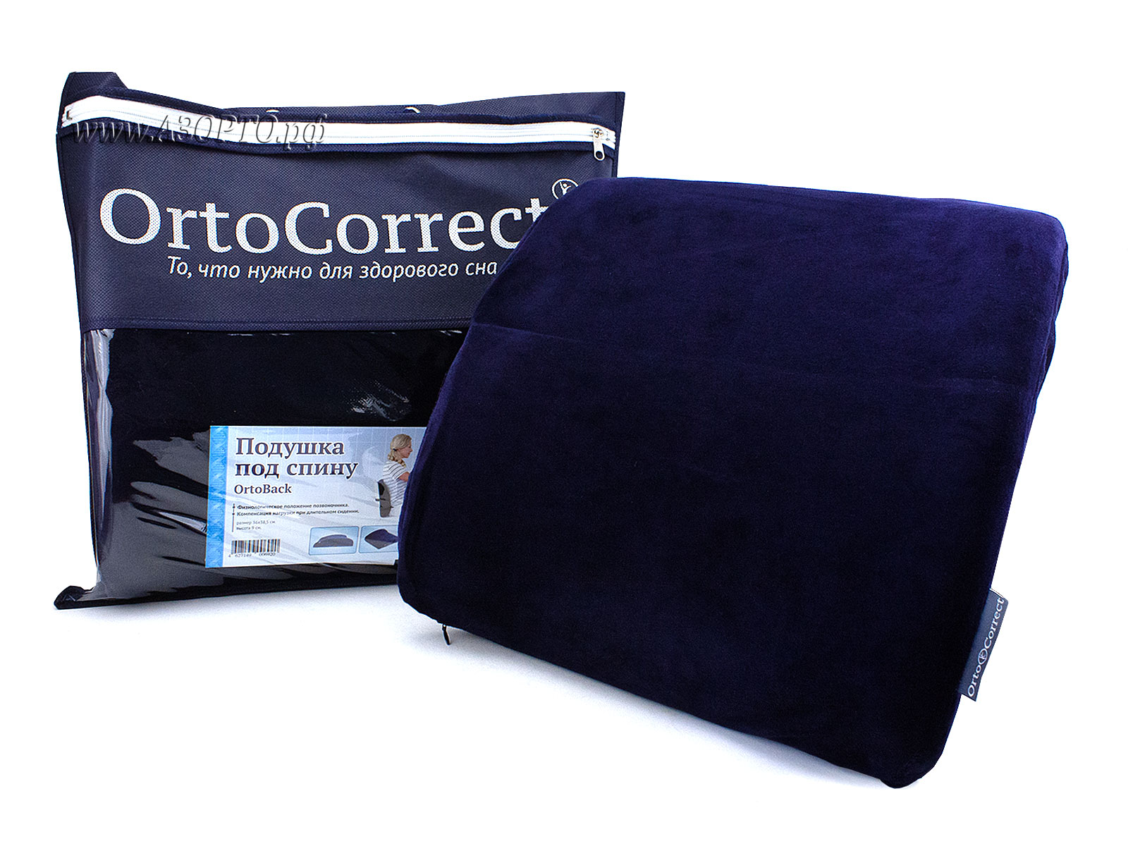 ORTOCORRECT-Подушка-анатомическая-OrtoBack,-под-спину(1)