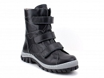 207ч (31-40) Аквелла (Akwella), ботинки зимние ортопедические с высоким берцем, натуральная шерсть, кожа, черный в Москве