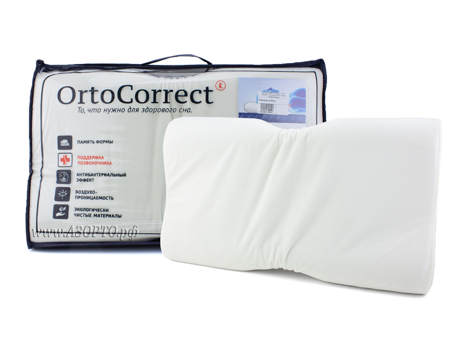 ORTOCORRECT-Premium-2-Plus-Подушка-ортопедическая-с-эффектом-памяти-(5834(1)