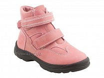 211-307 Тотто (Totto), ботинки детские зимние ортопедические профилактические, мех, кожа, розовый. в Москве