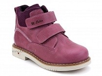 1071-10 (26-30) Миниколор (Minicolor), ботинки детские ортопедические профилактические утеплённые, кожа, флис, розовый в Москве