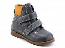 126(2)-41,64 Тотто (Totto), ботинки демисезонные утепленные, байка, серый, светло-коричневый, кожа в Москве