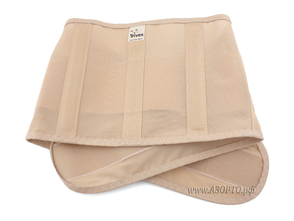 Т.27.14 Тривес (Trives) Бандаж поддерживающий до- и послеродовый на сетчатой основе, высота 19 см (4)