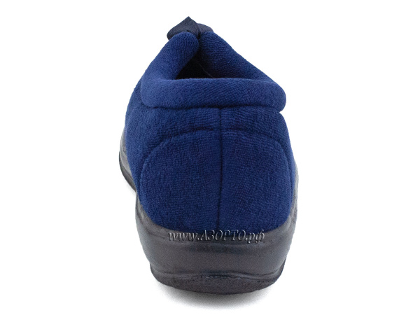 PU-01-02-65--Доктор-Луиджи-(Dr-Luigi),-Домашние-ортопедические-тапочки-с-закрытой-пяткой,-текстиль,-синий(4)