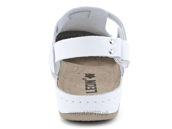 951WHT-Леон-(Leon),-сабо-для-взрослых-ортопедические,-кожа,-белый(4)