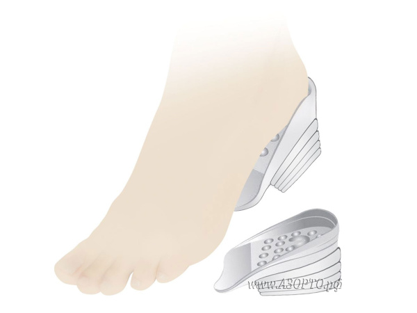 777 Вкладыш в обувь под пятку при укорочении ноги на 20-24мм(2)