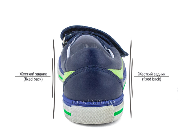 2446-2,064-Тотто-(Totto)-кроссовки-детские-ортопедические-профилактические,-кожа,-джинс,-лайм(4)