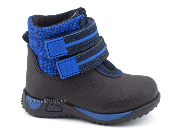 19-583-4-Скороход-(Skorohod),-ботинки-демисезонные-утепленные,-байка,-гидрофобная-кожа,-синий,чёрный(3)