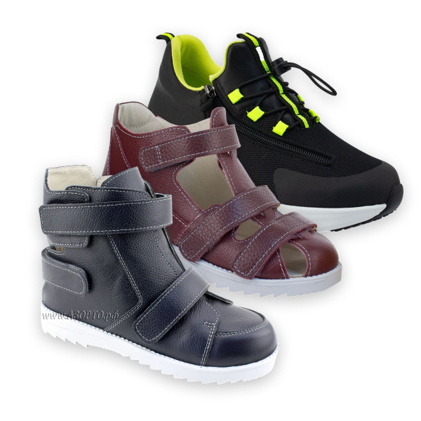 Ортопедическая обувь сложная на аппарат без утепленной подкладки (пара), ДЕТСКАЯ