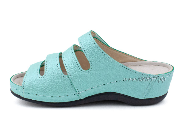 LM-703,009-Луомма-(Luomma),-сандалии-для-взрослых-ортопедические,-кожа,-мята,-полнота-9(3)