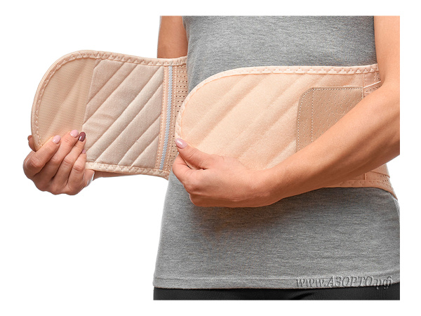 ПР-311УС БЕЖ Орто.Ник (Ortonik) Корсет ортопедический противорадикулитный полужесткий (3)