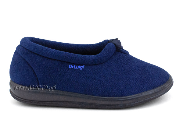 PU-01-02-65--Доктор-Луиджи-(Dr-Luigi),-Домашние-ортопедические-тапочки-с-закрытой-пяткой,-текстиль,-синий(2)