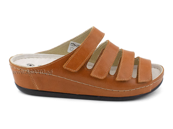 LM-703,034-Луомма-(Luomma),-сандалии-для-взрослых-ортопедические,-кожа,-рыжий,-полнота-9(2)