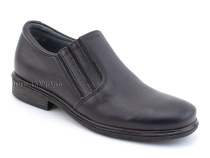 51213  ШагоВита (Shagovita), туфли школьные профилактические  для мальчиков, кожа, черный в Москве