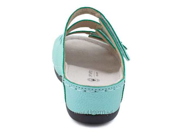 LM-703,009-Луомма-(Luomma),-сандалии-для-взрослых-ортопедические,-кожа,-мята,-полнота-9(4)