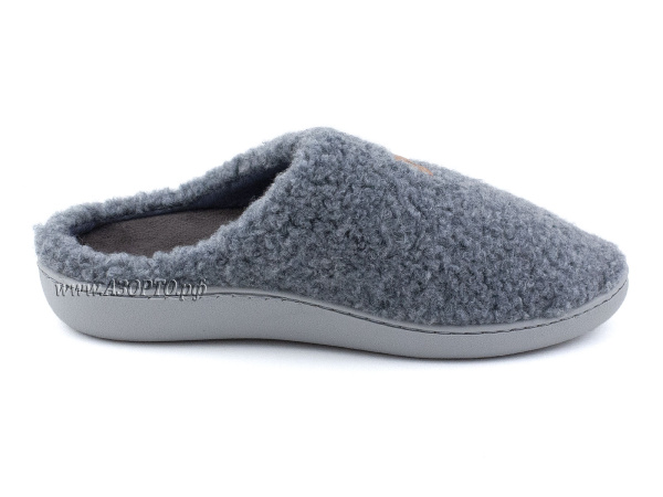 LM-803.021D Луомма (Luomma), домашние ортопедические тапочки, натуральная шерсть, серый(2)