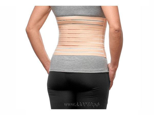 ДР-122 Орто.Ник (Ortonik) Бандаж послеродовый с мягкой панелью и дополнительной стяжкой, бежевый (2)