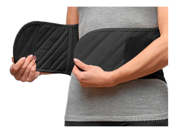 ПР-311С ЧЕР Орто.Ник (Ortonik) Корсет ортопедический противорадикулитный полужесткий (3)