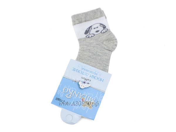 IN-163-Миланко-(MilanKo),-носки-детские,-в-сеточку-Собачка(2)