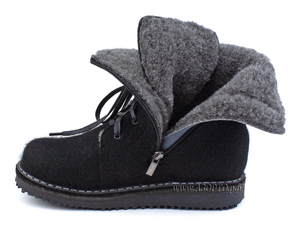 53268-Фома-(Foma),-унтоваленки-подростковые,-шерсть,-войлок,-черный(2)