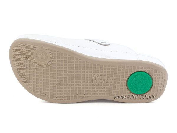 707MWHT-Леон-(Leon),-сабо-для-взрослых-ортопедические,-кожа,-белый(5)