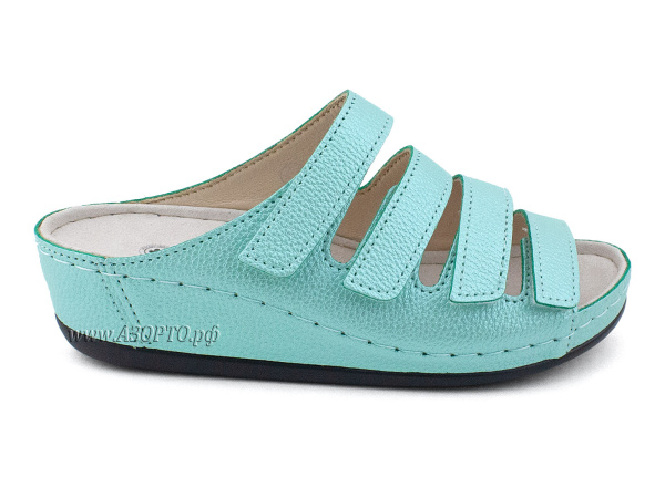 LM-703,009-Луомма-(Luomma),-сандалии-для-взрослых-ортопедические,-кожа,-мята,-полнота-9(2)