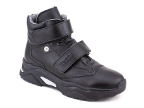 3541-131 Тотто (Totto), ботинки детские утепленные ортопедические профилактические, кожа, байка, чёрный в Москве