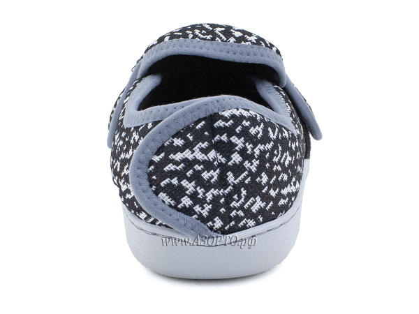 LM-807,005-Луомма-(Luomma),-домашние-ортопедические-тапочки,-текстиль,-черный,-белый,-полнота-9(4) LM-807,005-Луомма-(Luomma),-домашние-ортопедические-тапочки,-текстиль,-черный,-белый,-полнота-9(4)