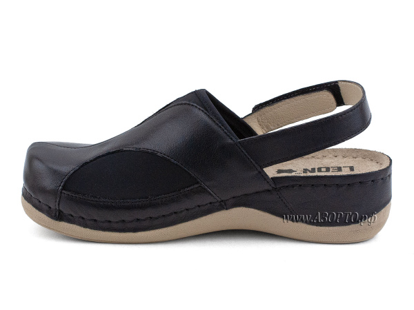 913BLK-Леон-(Leon),-сабо-для-взрослых-ортопедические,-удобная-медицинская-обувь(3)