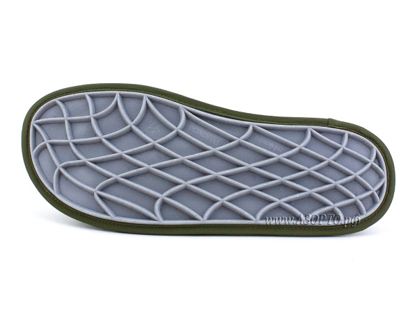 МТ01 Массажер для стоп, массажные тапочки, Релаксы, болотный (2)