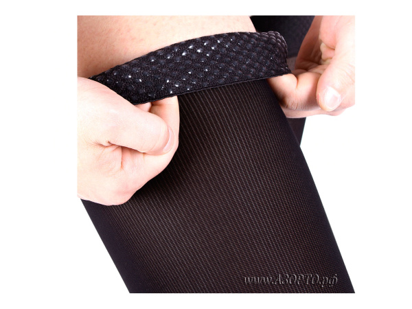 ID-315 Long Luomma Idealista, 2 класс компрессии (23-32мм рт.ст.). Чулки мужские компрессионные с открытым носком (2)