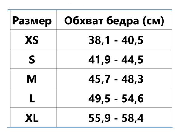 ORTO HIB 110 табл разм
