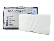 ORTOCORRECT Premium 2 Plus 58*34см, валики 10/12см. Подушка ортопедическая с эффектом памяти, белый в Москве