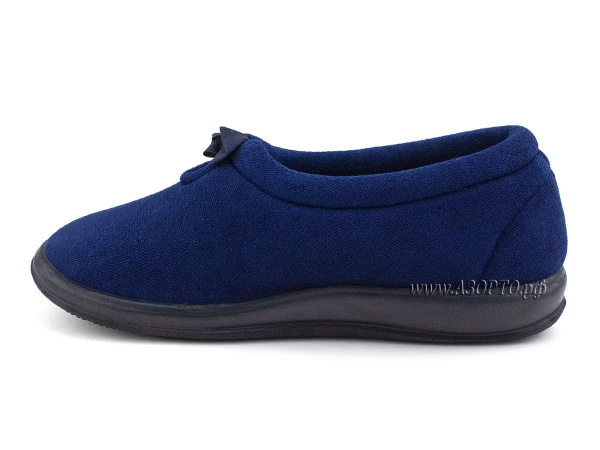 PU-01-02-65--Доктор-Луиджи-(Dr-Luigi),-Домашние-ортопедические-тапочки-с-закрытой-пяткой,-текстиль,-синий(3)