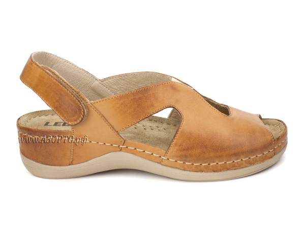 924BRN-Леон-(Leon),-сандалии-открытые-для-взрослых-ортопедические,-кожа(1)