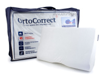 ORTOCORRECT Premium 1 54*34см, валики 9/12см. Подушка ортопедическая с эффектом памяти, белый в Москве