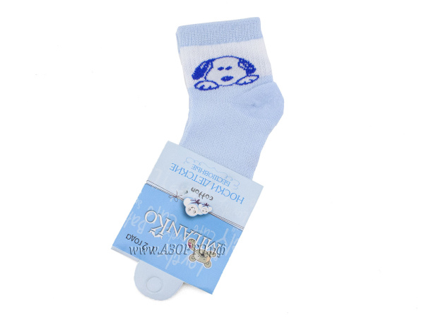 IN-163-Миланко-(MilanKo),-носки-детские,-в-сеточку-Собачка(3)