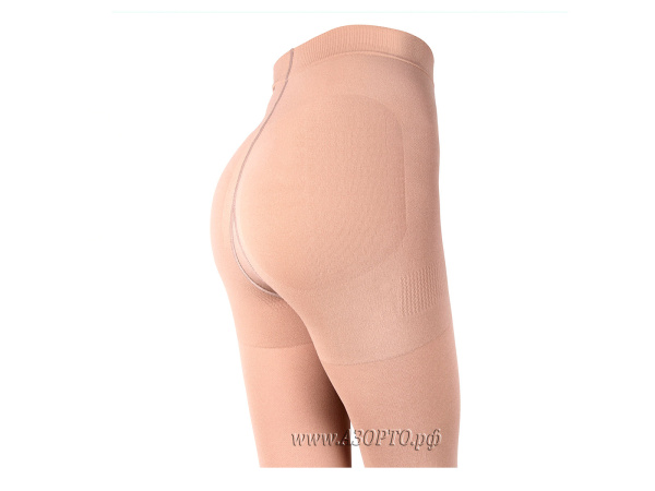 ID-100 Long Luomma Idealista, 2 класс компрессии (23-32 мм рт.ст.). Колготки компрессионные с закрытым носком, карамель (4)