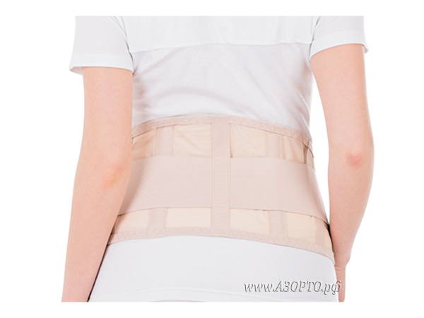 Т.27.14 Тривес (Trives) Бандаж поддерживающий до- и послеродовый на сетчатой основе, высота 19 см (2)