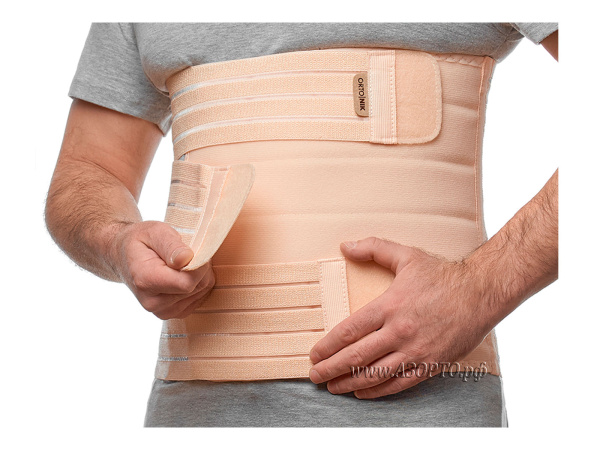 ПО-213 Орто.Ник (Ortonik) Бандаж послеоперационный с мягкой панелью, бежевый (3)