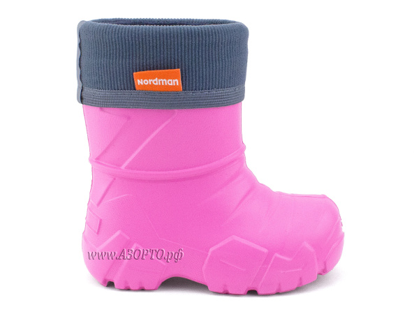 129111-10-Нордман-Кидс-(Nordman-Kids),-сапоги-резиновые-детские-eva-на-флисе,-розовый(3)