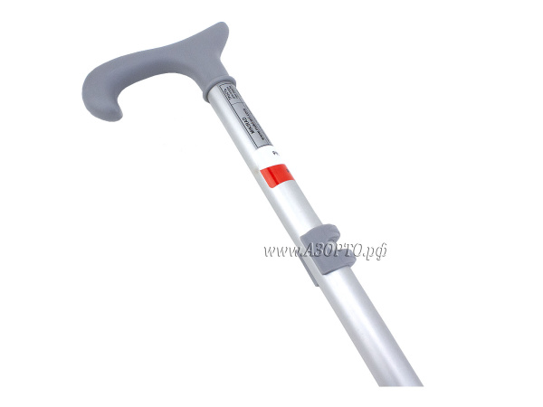 12MR.F Mikirad Трость опорная с крючкообразной рукояткой, регулируемая по высоте(4)