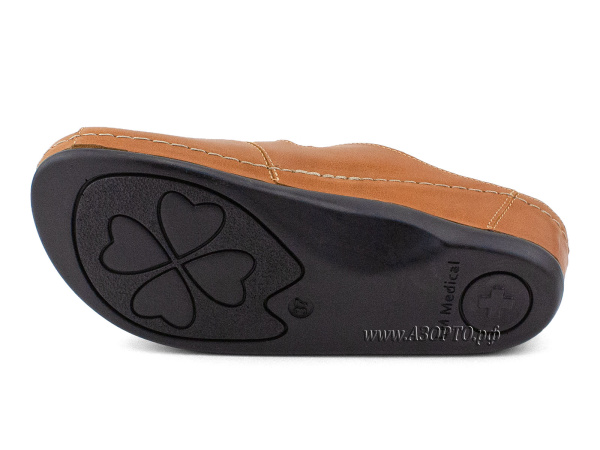 LM-703,034-Луомма-(Luomma),-сандалии-для-взрослых-ортопедические,-кожа,-рыжий,-полнота-9(5)