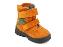203-85,044 Тотто (Totto), ботинки зимние, оранжевый, зеленый, натуральный мех, замша. в Москве
