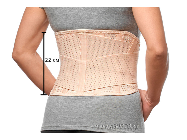 ПР-311УС БЕЖ Орто.Ник (Ortonik) Корсет ортопедический противорадикулитный полужесткий (2)