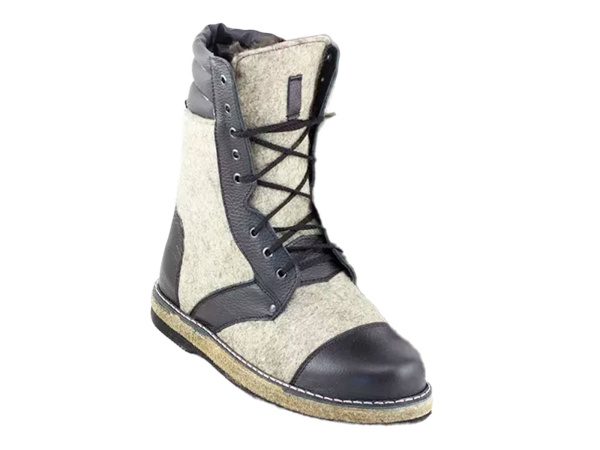 берцы войлочные с кожаным нососм