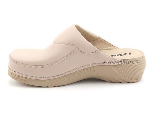 3100PDR-Леон-(Leon),-сабо-для-взрослых-ортопедические,-кожа,-бежевый(3)