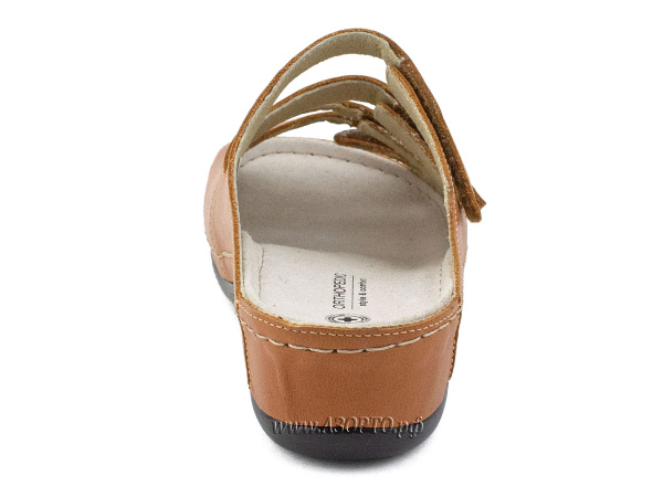 LM-703,034-Луомма-(Luomma),-сандалии-для-взрослых-ортопедические,-кожа,-рыжий,-полнота-9(4)