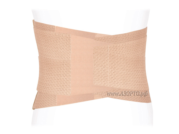 ПРР-130-Экотен-(Ecoten)-Корсет-ортопедический-пояснично-крестцовый-полужесткий-с-4-ребрами-жесткости,-ширина-30см,-бежевый(2)